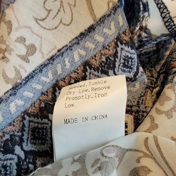 NWOT Aztec Design Short Sleeve Maxi Dress - Picture 12 of 14